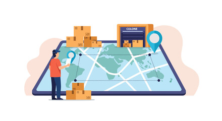 Streamline global logistics with innovative supply chain management, featuring worldwide delivery tracking and a modern, efficient shipping process for success