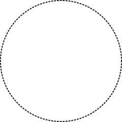 Dashed Circle Frame Black &ndash; Transparent PNG & Vector