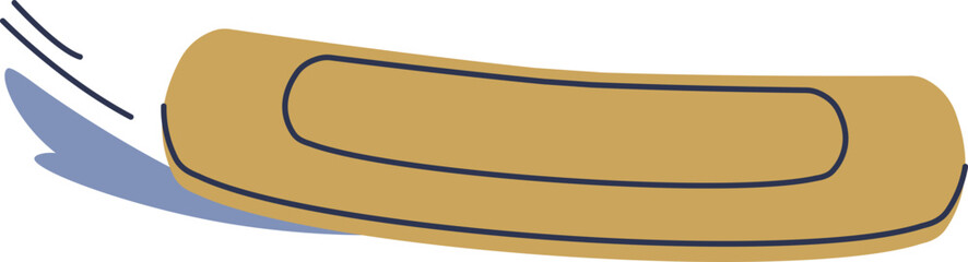 Fototapeta premium Inflatable Raft Side Sketch