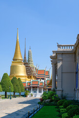 Wat Phra Kaew, on the banks of the Chao Phraya River, Bangkok, Thailand