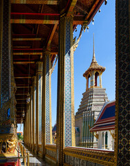 Wat Phra Kaew, on the banks of the Chao Phraya River, Bangkok, Thailand
