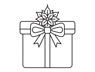 Reindeer Head Outline Line outline in silhouette white background.