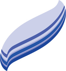 Smooth, undulating lines in varying shades of blue create a visually appealing abstract design