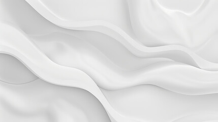 Fototapeta premium White Smooth Material with Expanding Ripples, Fine Texture, Soft Light and Shadow, an Elegant Image