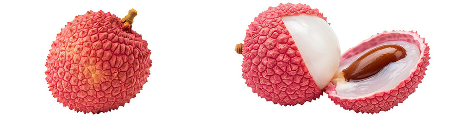 Fresh lychee fruit ready to eat healthy snack