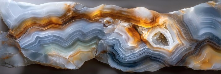 Colorful Agate Stone Slice