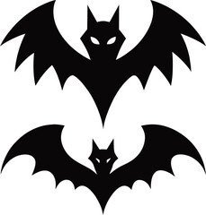 bat and umbrella vector