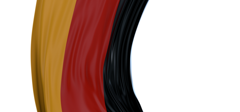 Germany flag. Flag with a beautiful glossy silk