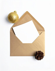 A Christmas greeting  card mockup