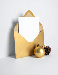 A Christmas greeting  card mockup
