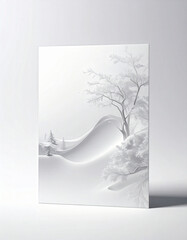 A Christmas greeting  card mockup