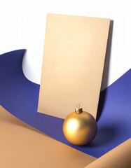 A Christmas greeting  card mockup