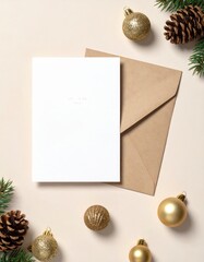 A Christmas greeting  card mockup