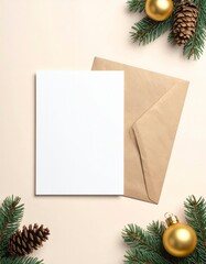 A Christmas greeting  card mockup