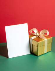 A Christmas greeting  card mockup