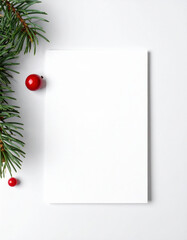 A Christmas greeting  card mockup