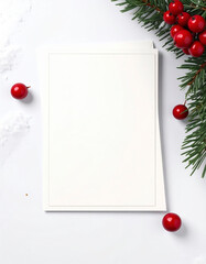 A Christmas greeting  card mockup