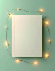 A Christmas greeting  card mockup
