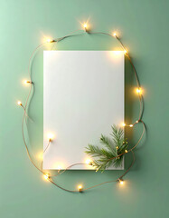 A Christmas greeting  card mockup