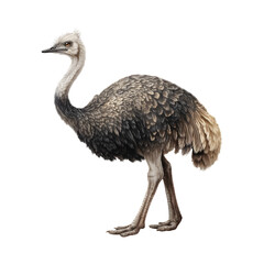 Rhea portrait isolated on transparent background