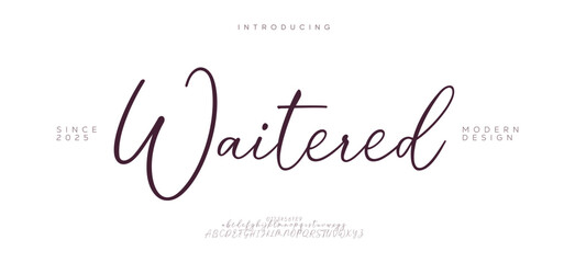 Modern elegant serif font with artistic strokes, perfect for fashion, branding, and editorial design