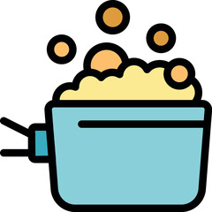 Foam and bubbles overflowing from a smart washing machine, symbolizing efficient and convenient laundry