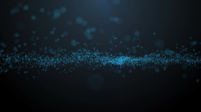 Abstract fluid particle background, 4K high-definition video, suitable for creating subtitles.