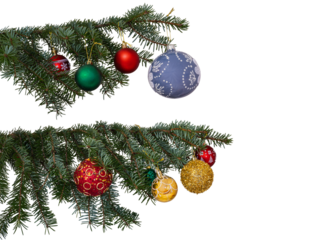  Świąteczne bombki na choince.