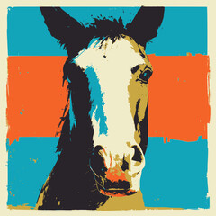 馬のポートレート