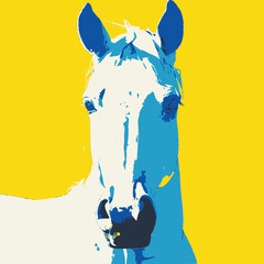 馬のポートレート