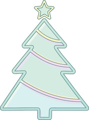 abstract christmas tree