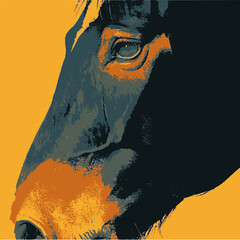 馬のポートレート