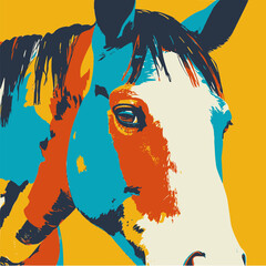 馬のポートレート