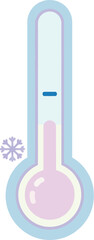 vector illustration of a thermometer