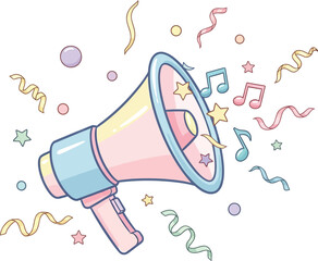 vector illustration of megaphone