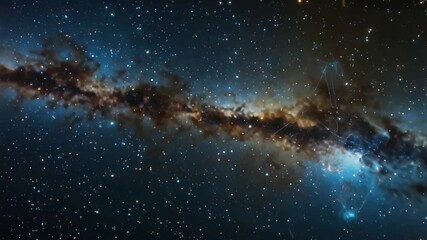 Space Social media network connection, people icons on dark background Abstract blue background with icons of people in circles lines, network connection or social media technology concept - Powered by Adobe