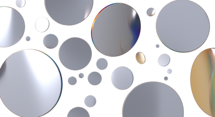 Confetti, paper triangle on the floor, fancy, colorful, celebration party - Silver Holographic PNG