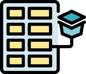 Server rack being connected to database, representing data storage, cloud computing, and server maintenance