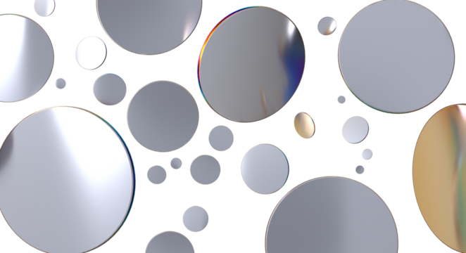 Confetti, paper triangle on the floor, fancy, colorful, celebration party - Silver Holographic PNG