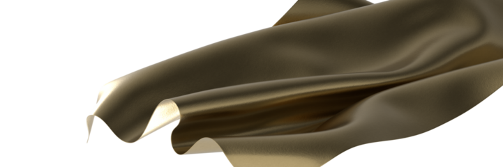 gold cloth background texture. 3D illustration.