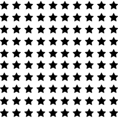 Black stars pattern. Vector. White background.eps10