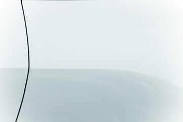 white metallic template pattern frame smooth surface with reflection empty copy space for your text