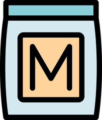 Sealed airtight package containing powdered milk, ideal for long term storage and easy preparation