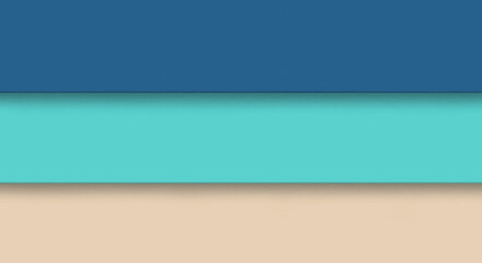 Obraz premium Abstract beach scene with blue sea and tan sand.