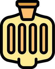 Classic hot water bottle offering warmth and comfort, perfect for relieving aches, pains, and staying cozy during cold weather