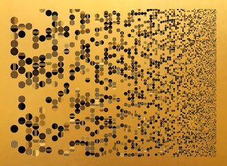 Abstract Geometrical Background. Pattern with random geometric shapes.