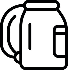 School backpack with adjustable shoulder straps and side pocket, perfect for carrying books and supplies