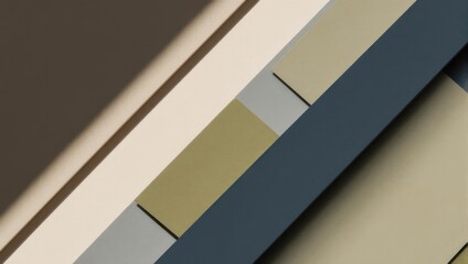 Obraz premium Abstract Geometric Composition with Earth Tones and Subtle Textures.