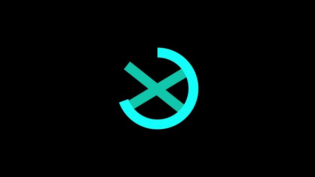 Abstract Loading Animation with Circular Progress Indicator on Dark and 4k video