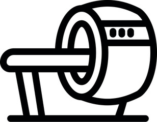 Mri machine scanning patient for diagnostic purposes in healthcare setting